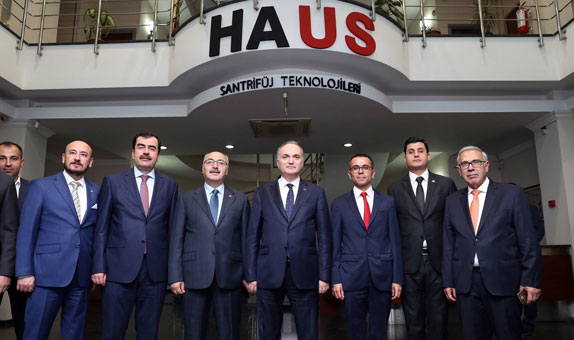 Bilim, Sanayi ve Teknoloji Bakanı Faruk Özlü, HAUS'u Ziyaret Etti