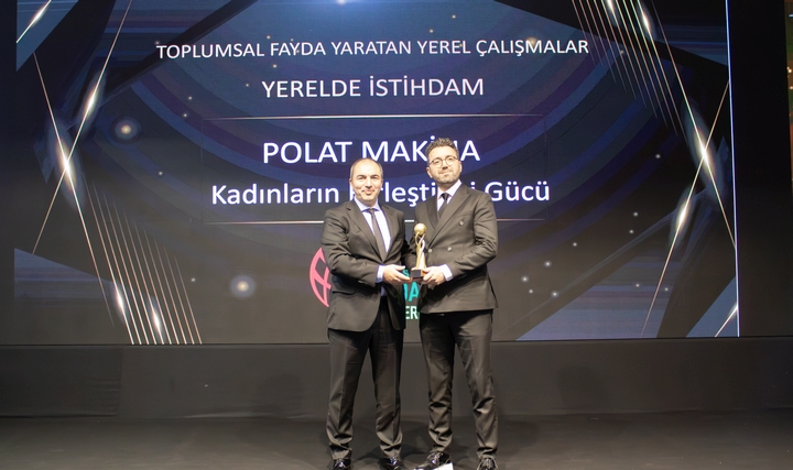 Polat Makina'ya Toplumsal Fayda Ödülü Polat Makina'ya Toplumsal Fayda Ödülü